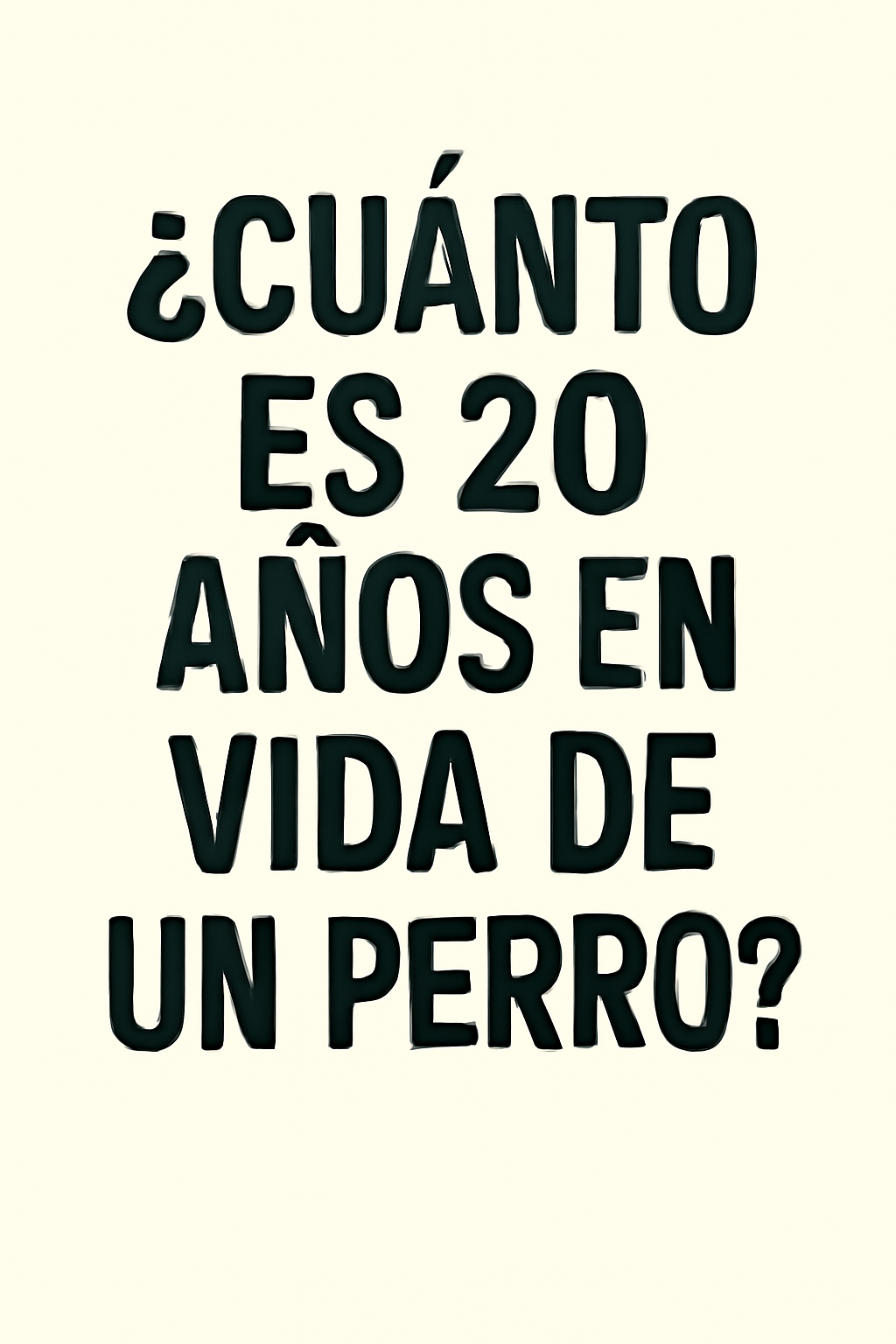 ¿Cuánto es 20 años en vida de un perro?